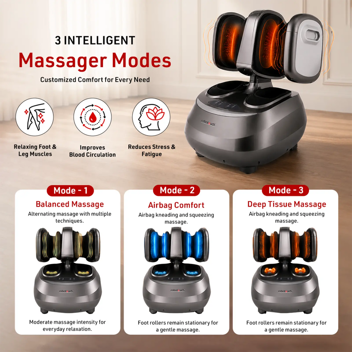 DetachPro Foot & Calf Massager for Pain Relief